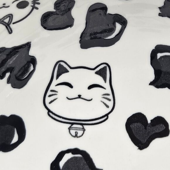 SH Home Set of 2 Cats Ceramic Ramen Noodle Bowl 43oz With Chopsticks And Spoons - Picture 8 of 12